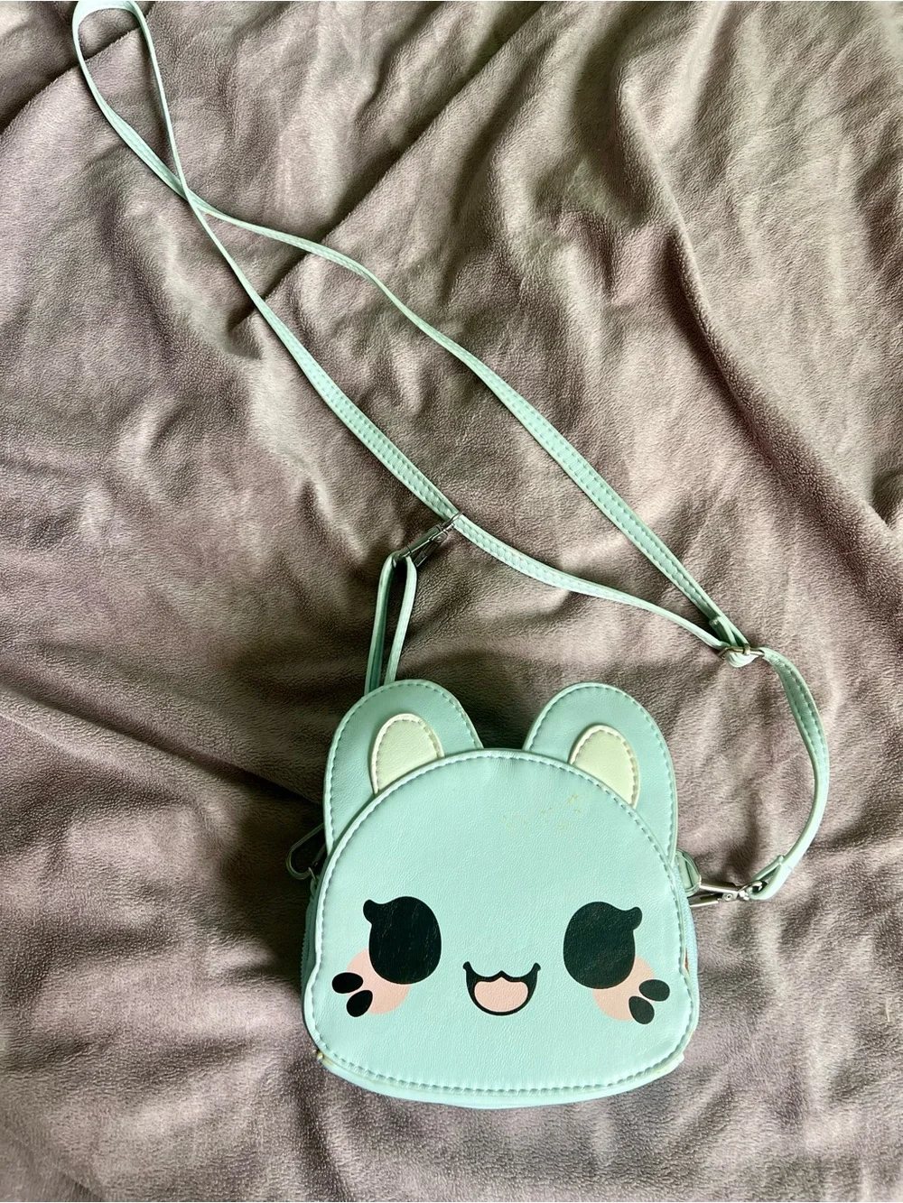Kids Mint Green Cute Animal Crossbody Bag - Brand Unspecified